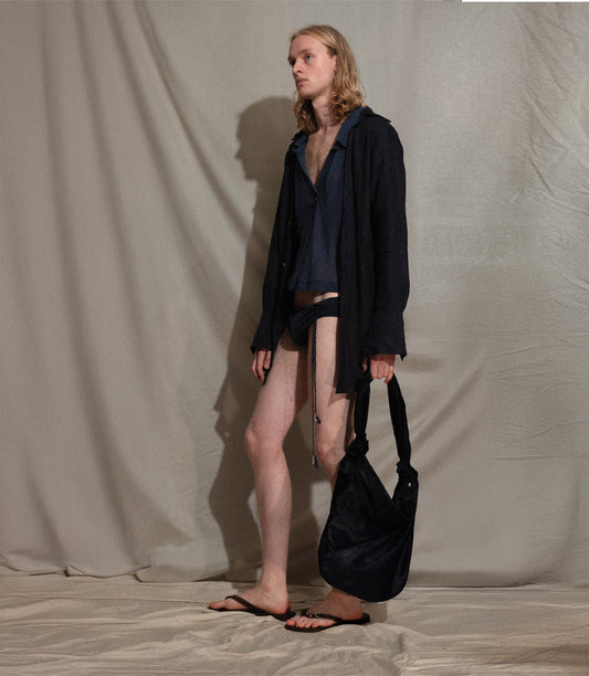 BB Sack in Black Suede