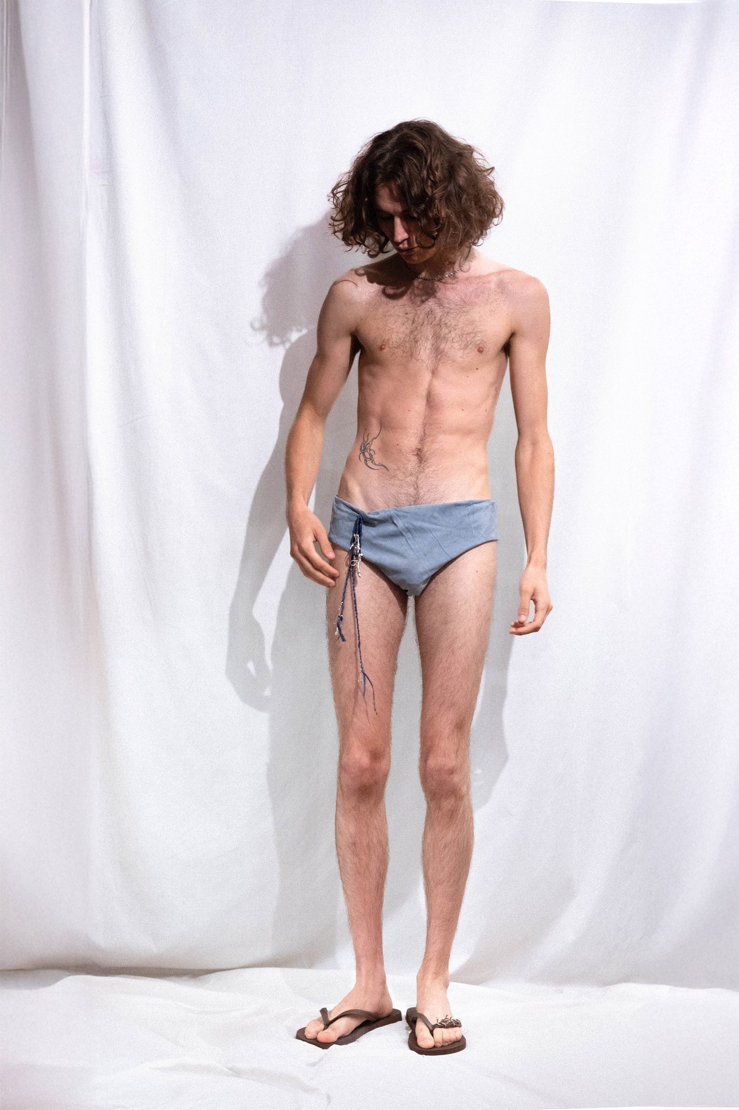 Drapped Speedo in Nappa Suede