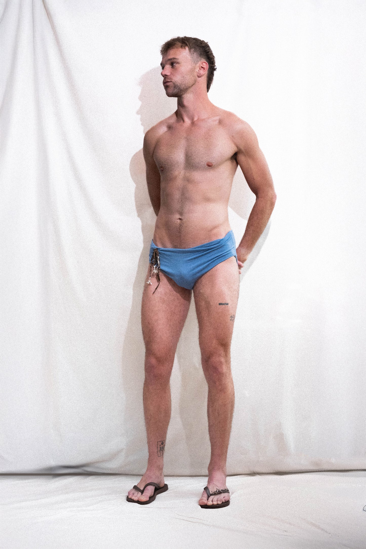 Drapped Speedo in Cotton Jersey