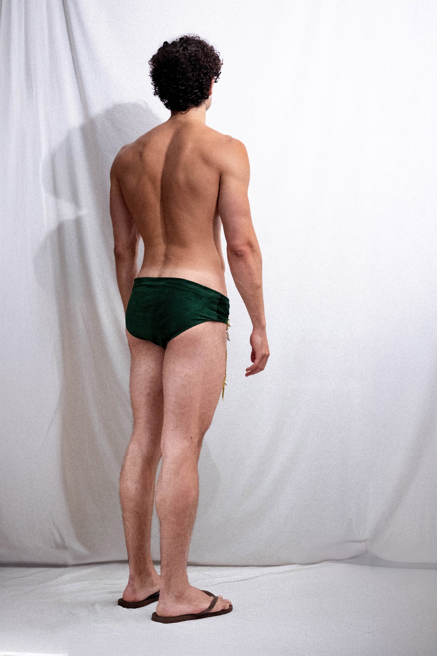 Drapped Speedo in Nappa Suede