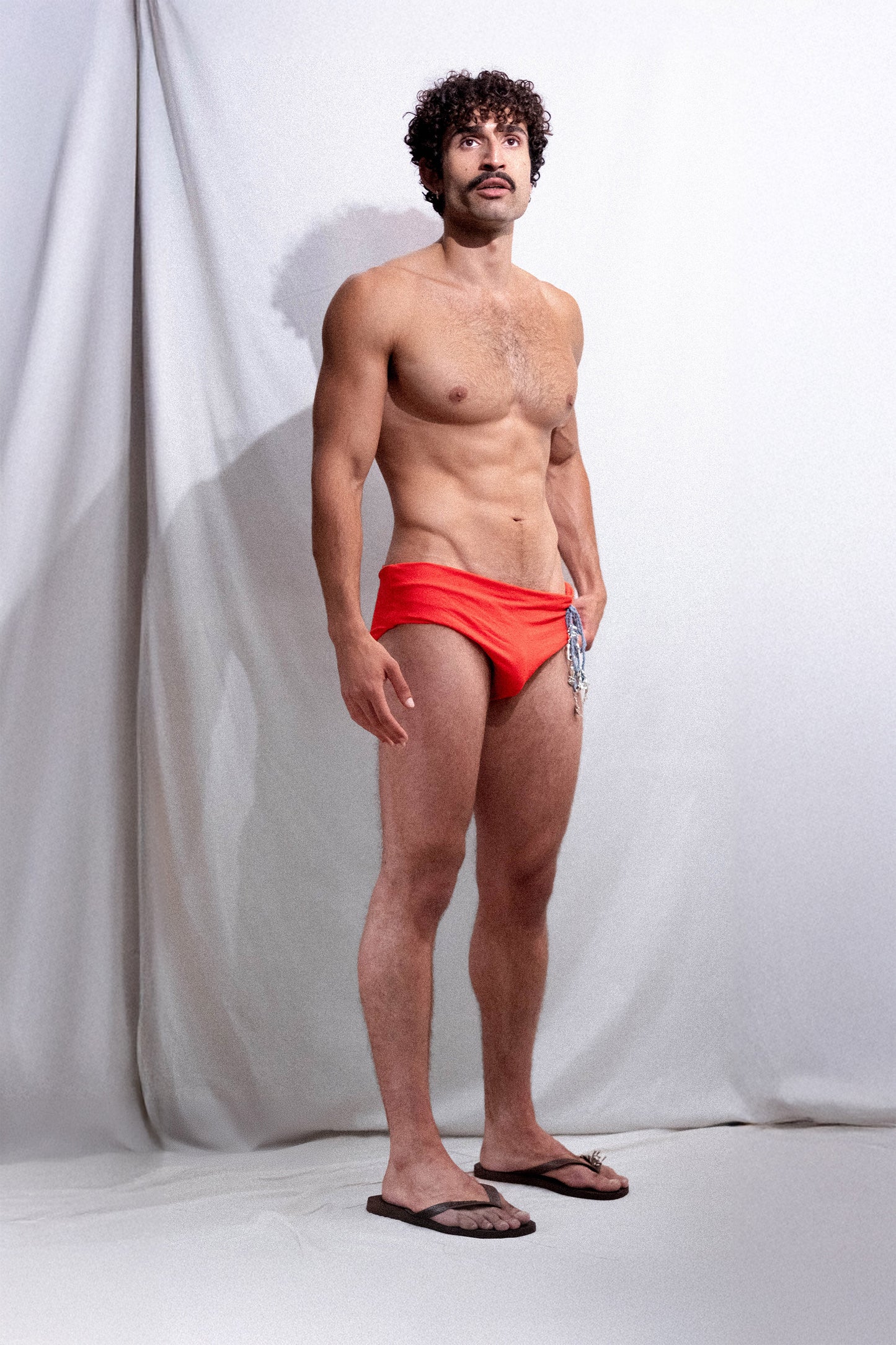 Drapped Speedo in Cotton Jersey