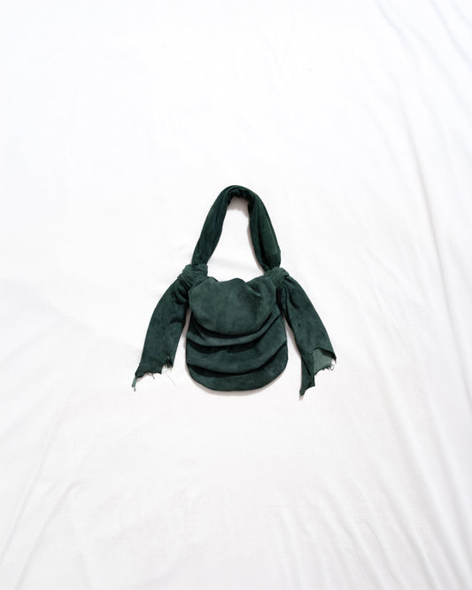 BB Bag in Green Suede