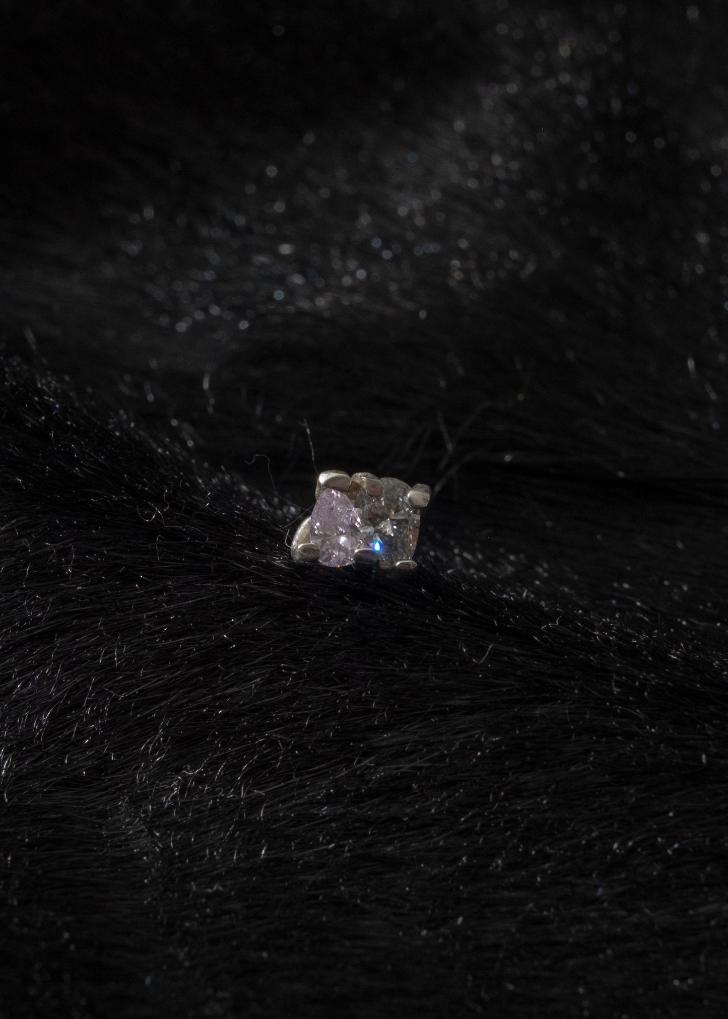 Violet & Gray Earring