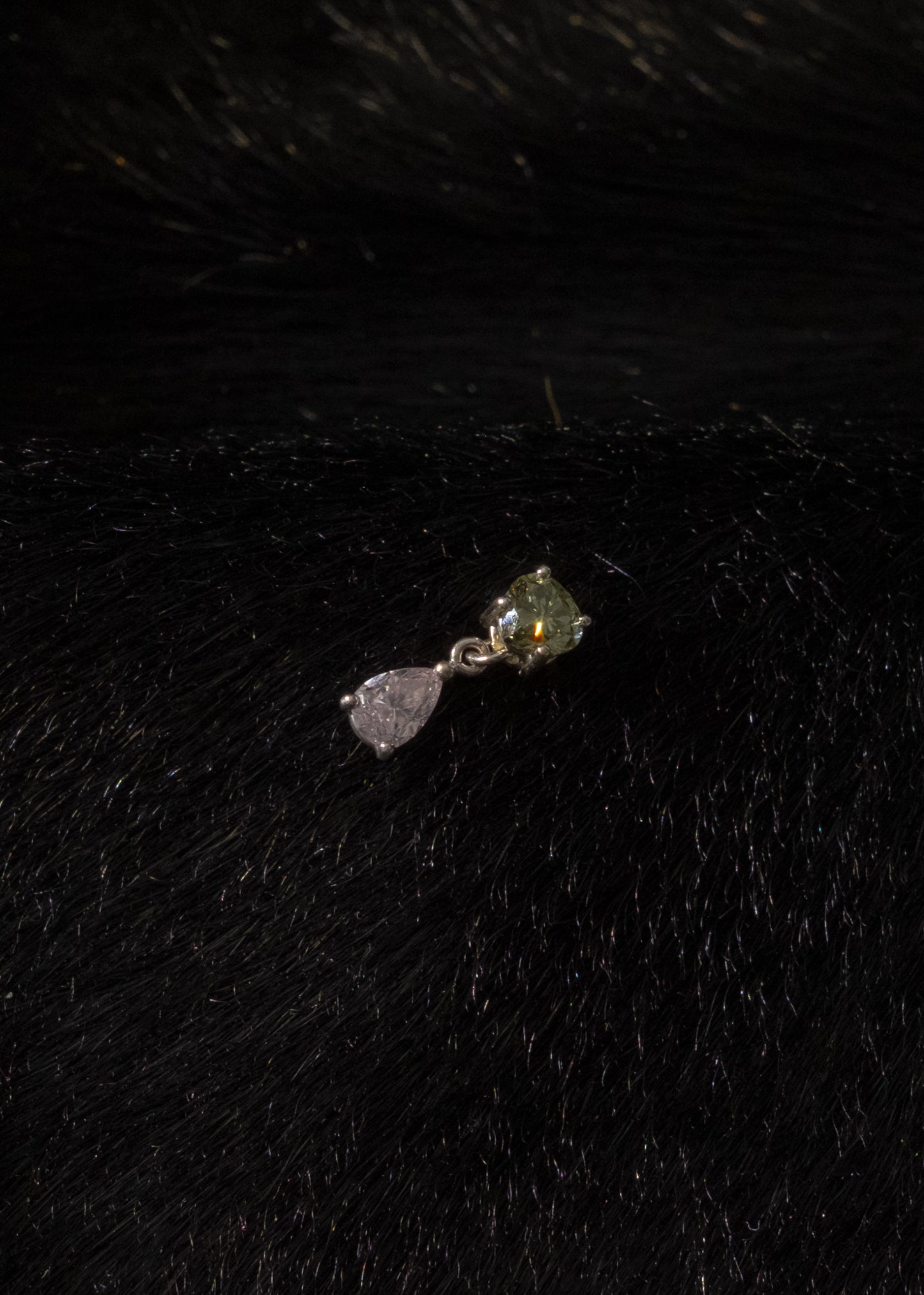 Pink & Chameleon Green Earring