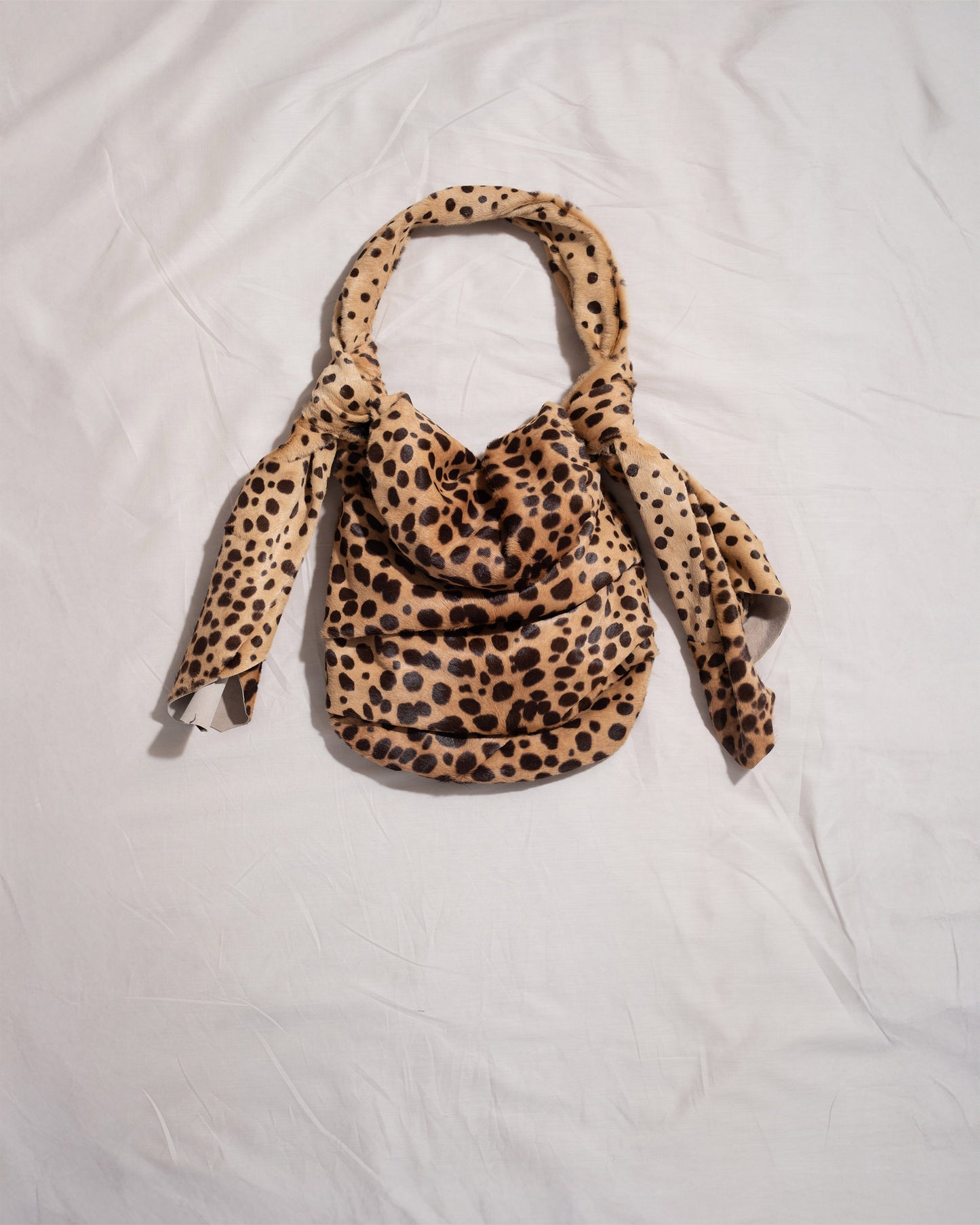 BB Bag in Hair-on-Hide with Leopard Print