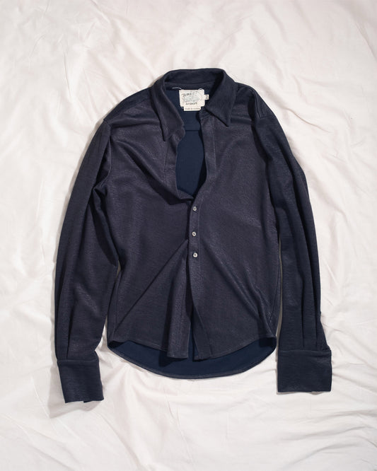 Bias Shirt in Navy