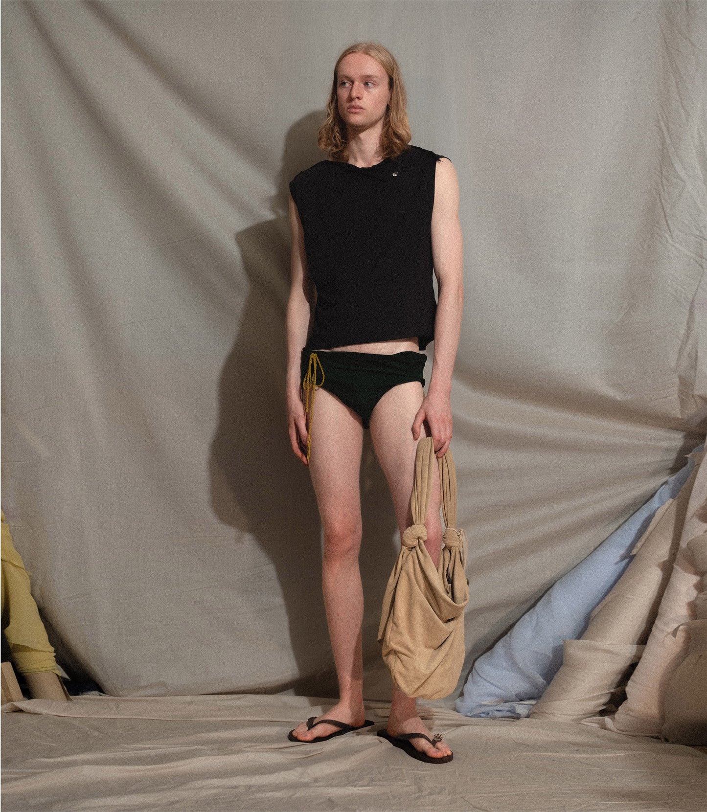 BB Sack in Beige Suede