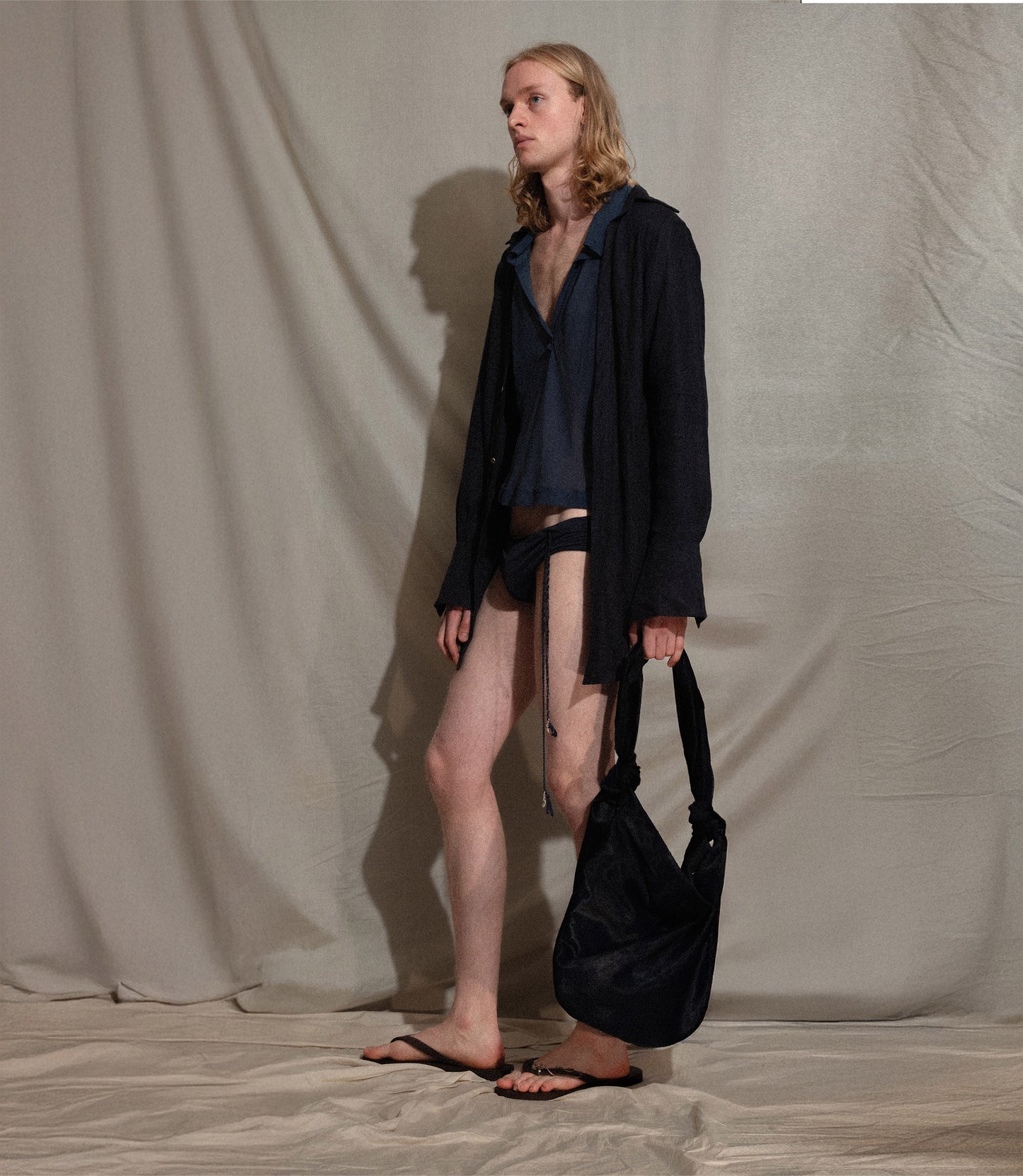 BB Sack in Black Suede