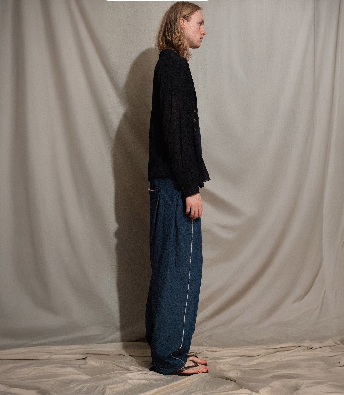 Back Pleat Jeans