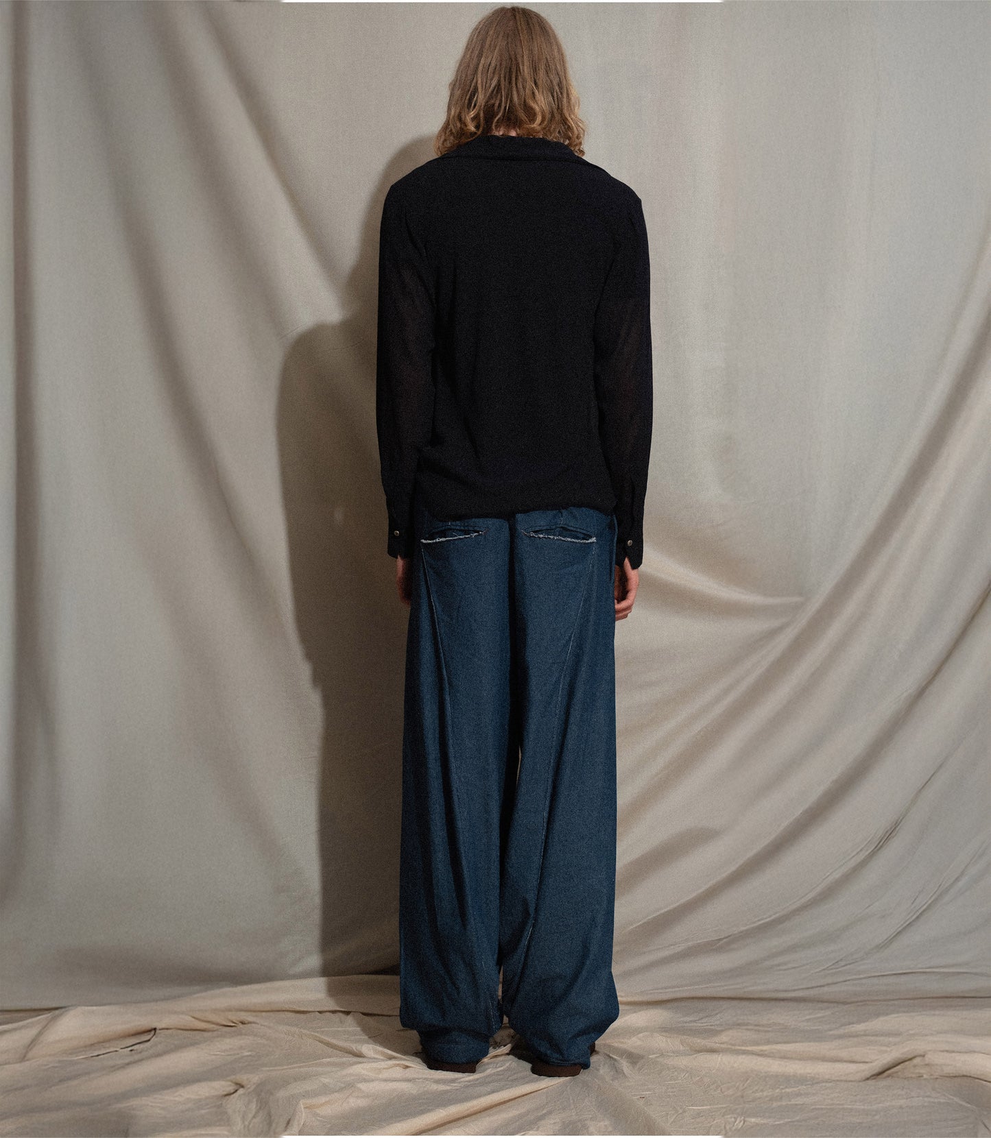 Back Pleat Jeans