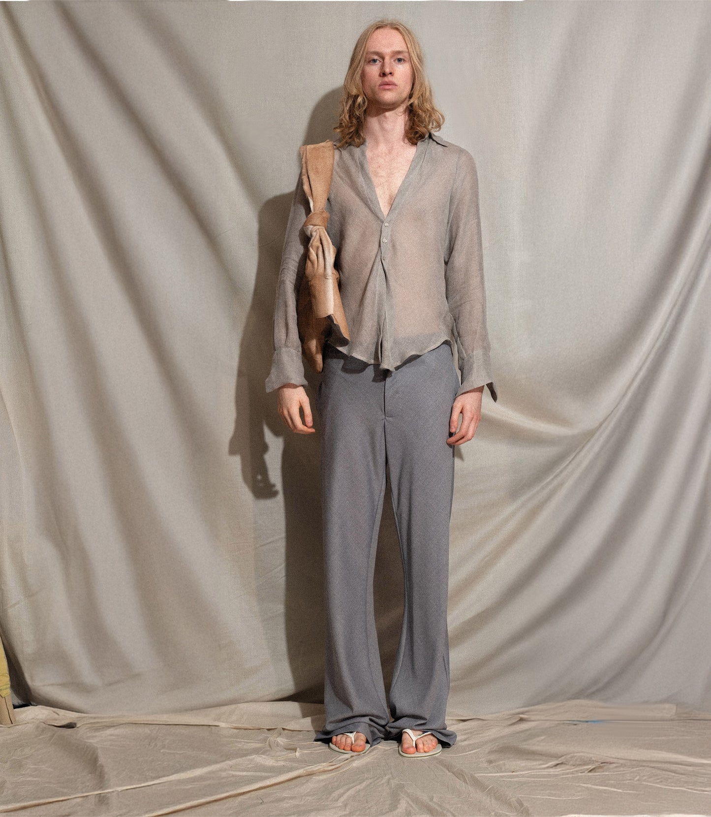 BB Sack in Beige Hair-on-Hide