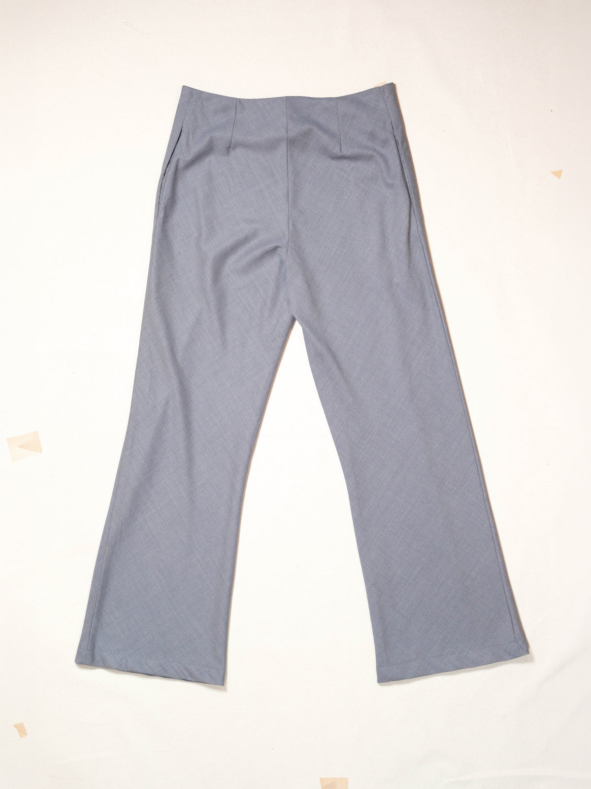 Bias Trousers in Grey Wool
