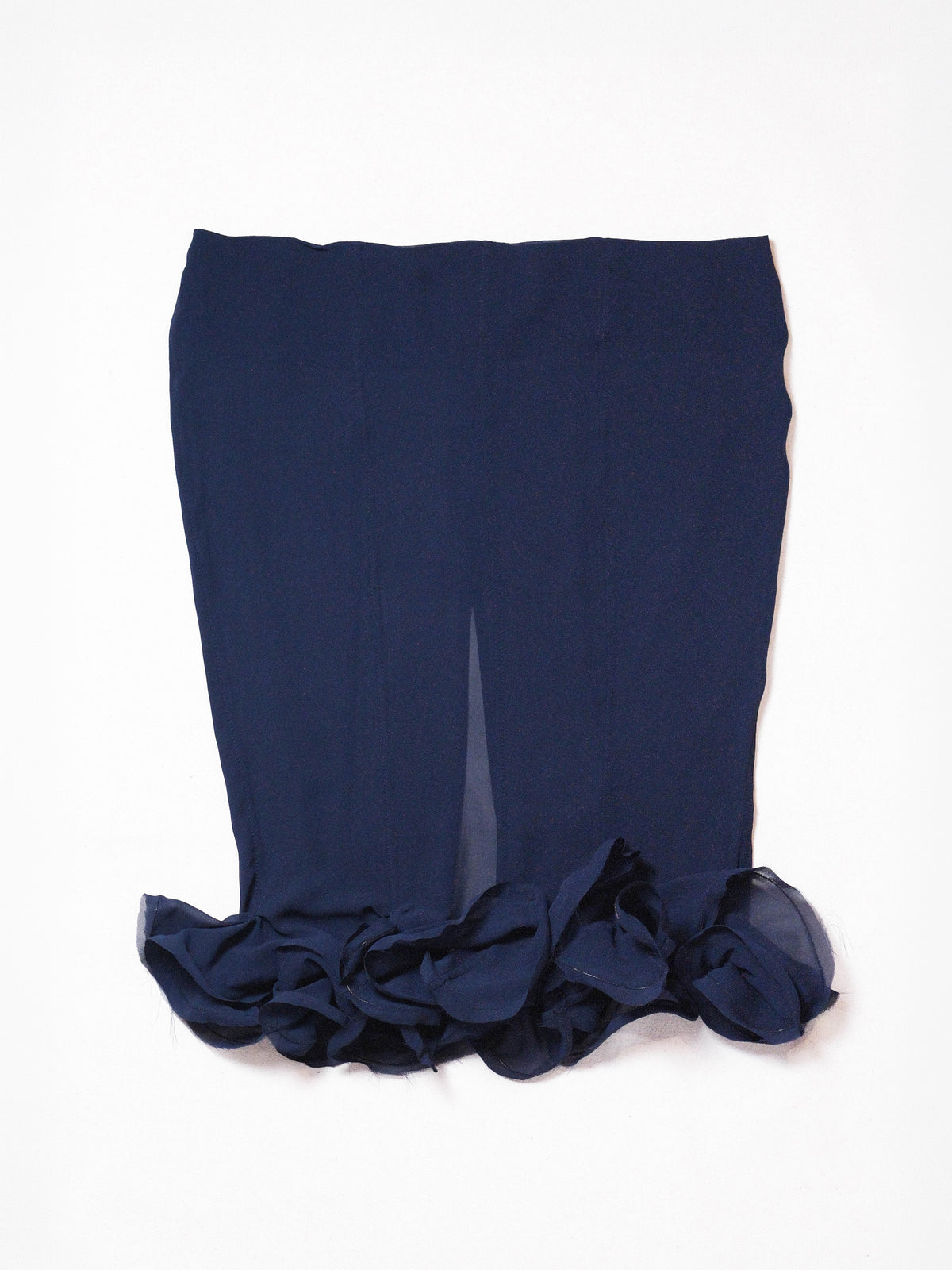 Slutty Pencil Skirt in Navy Silk