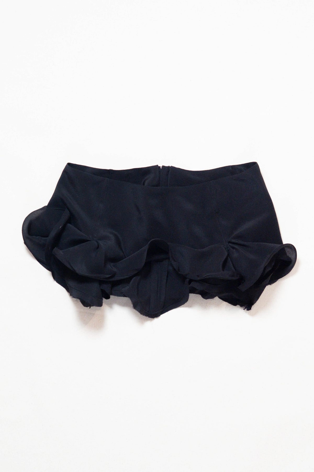 Slutty Mini Skirt in Black Silk