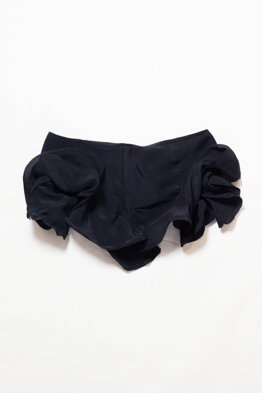 Slutty Mini Skirt in Black Silk