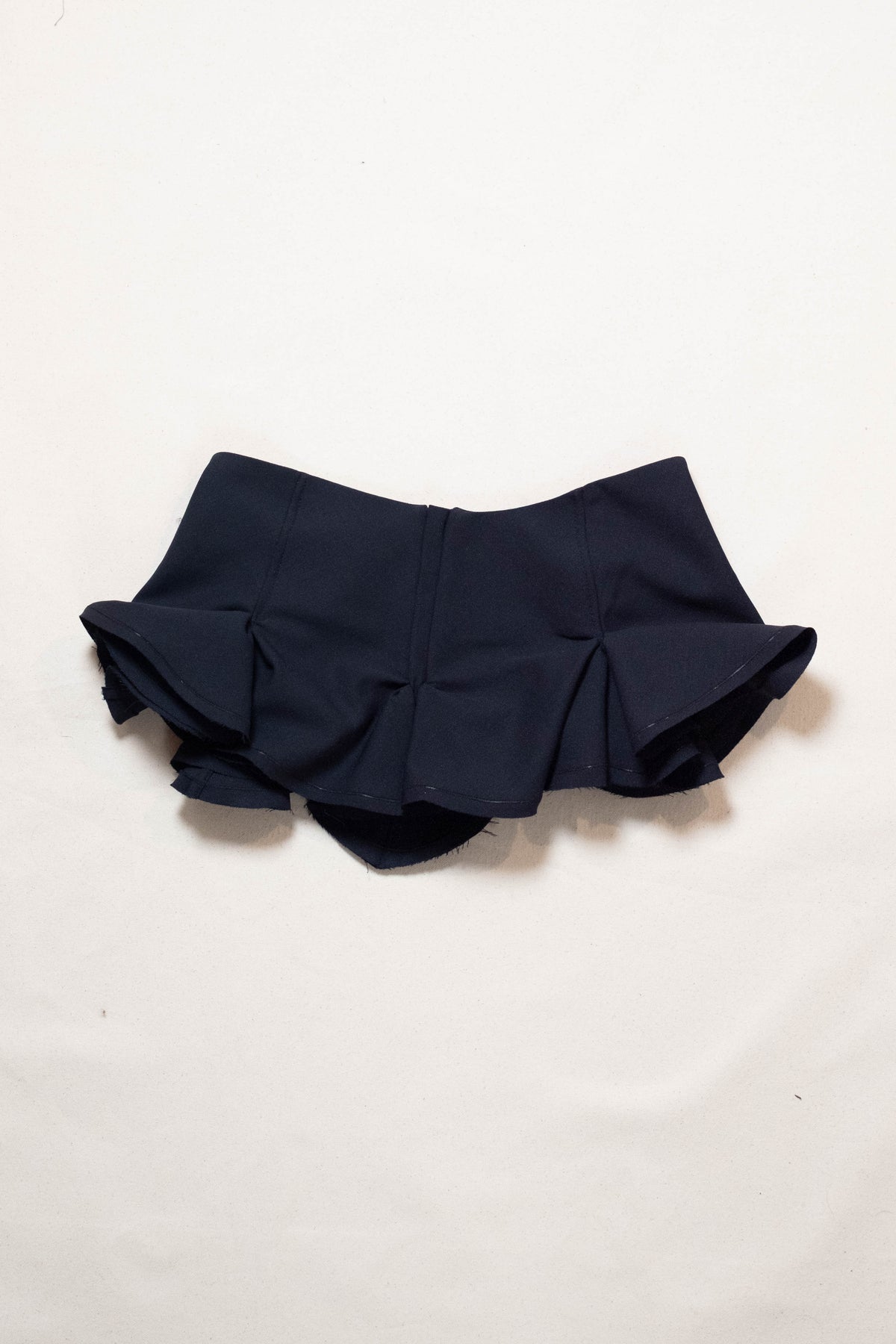 Slutty Mini Skirt in Navy Wool