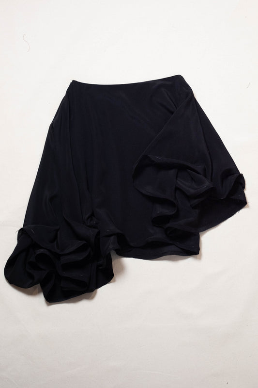 Silk Circle Top in Black