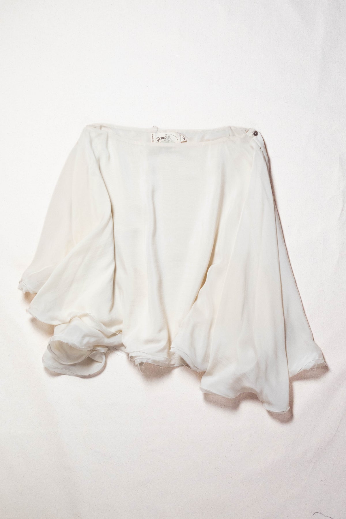 Silk Circle Skirt in Ivory