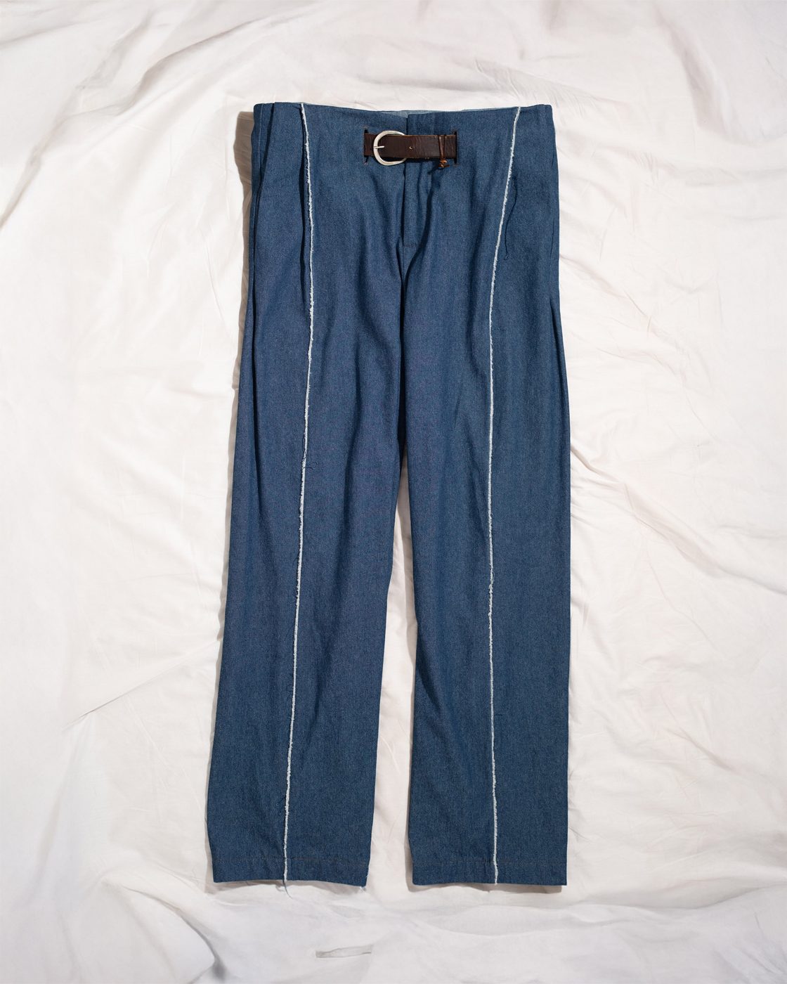 back pleat jeans