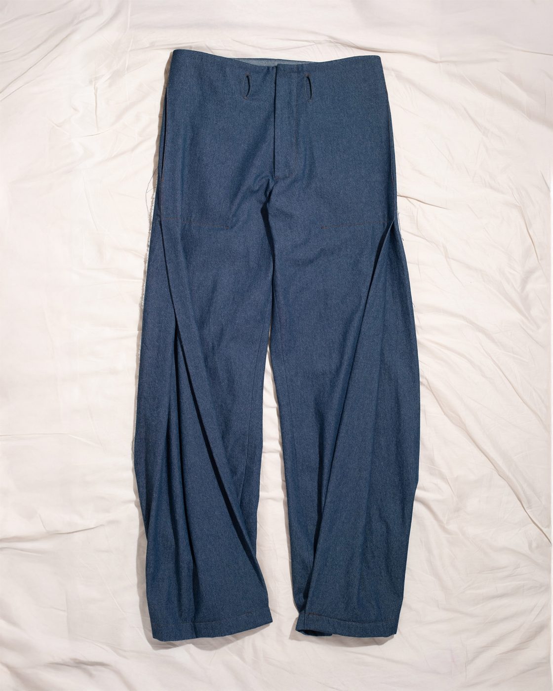 front pleat jeans
