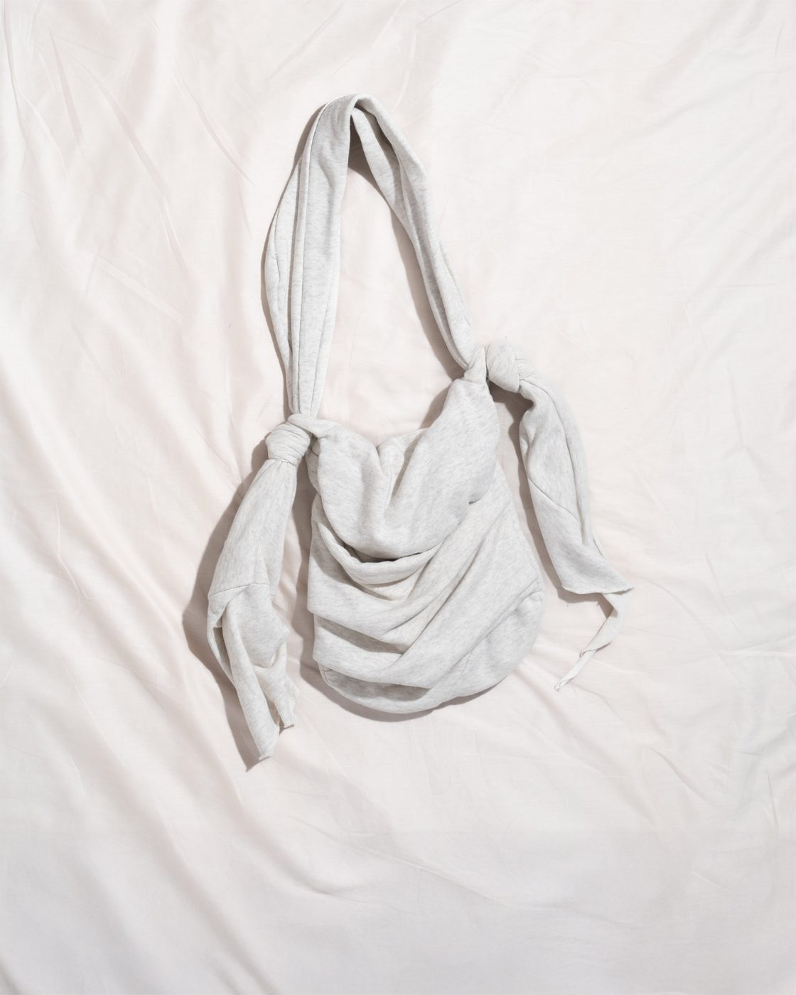 bb bag in grey cotton jersey