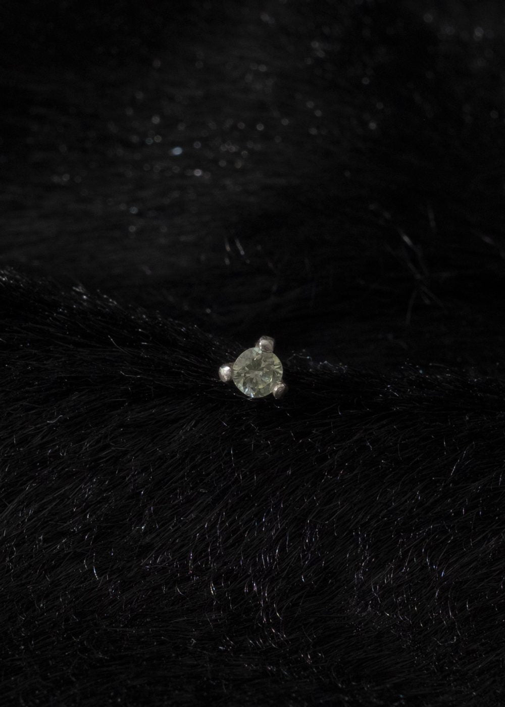mint diamond earring