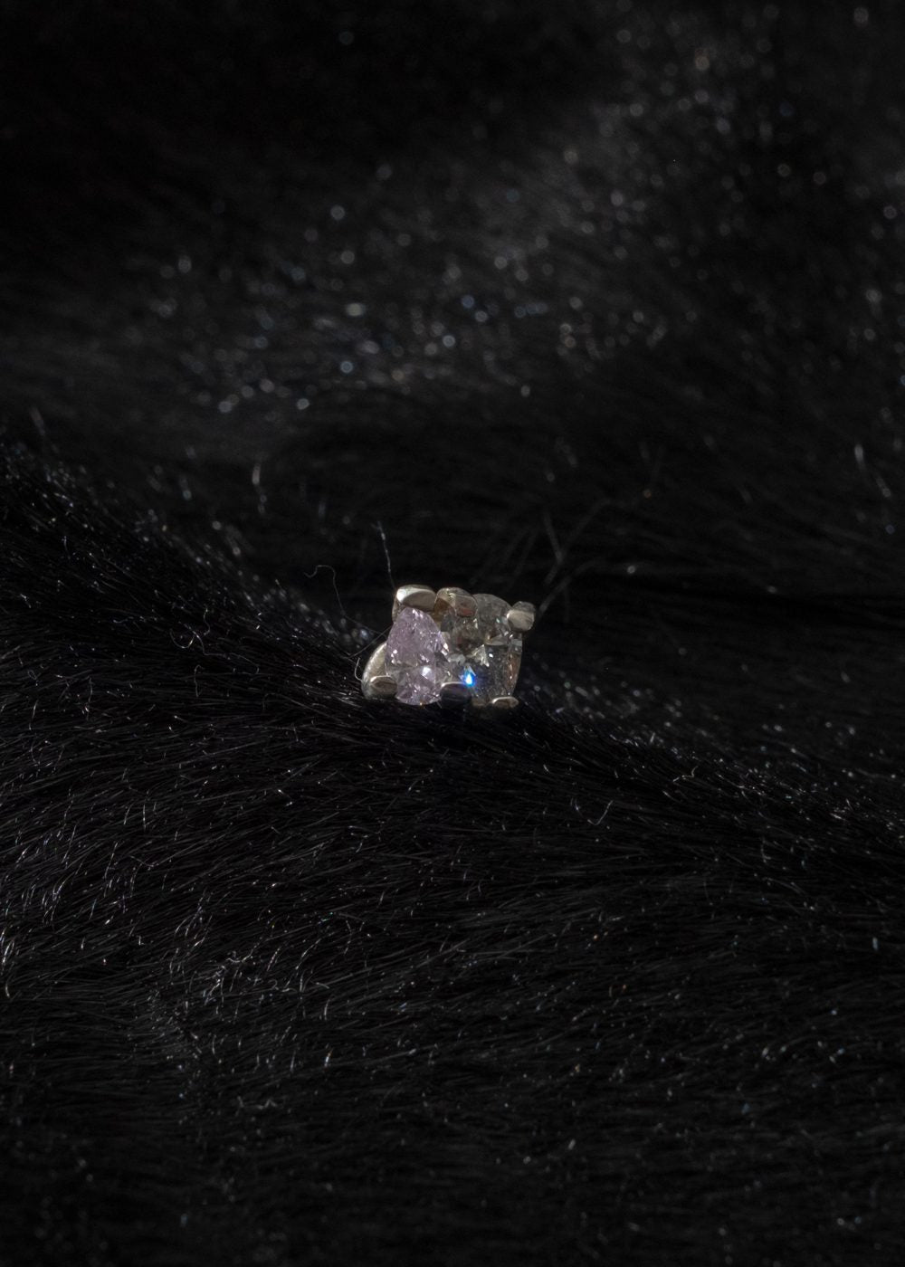 violet gray earring